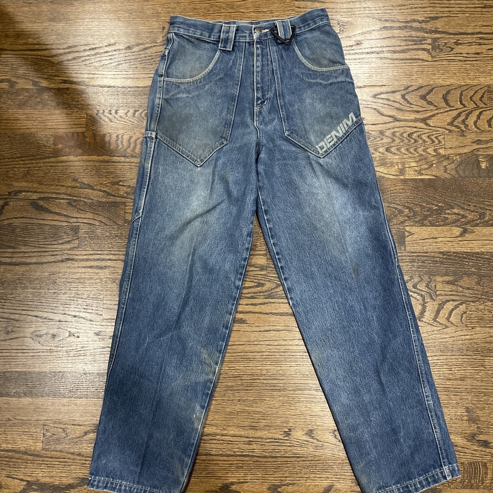 Vintage Rodin Rodin Skater Jeans Mens 32 Baggy Loose Distressed Wide Leg Y2K - Picture 1 of 8